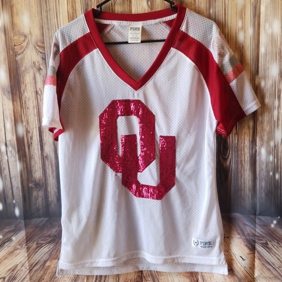 PINK Victoria's Secret Tops - 5/25❤PINK oaklahoma jersey